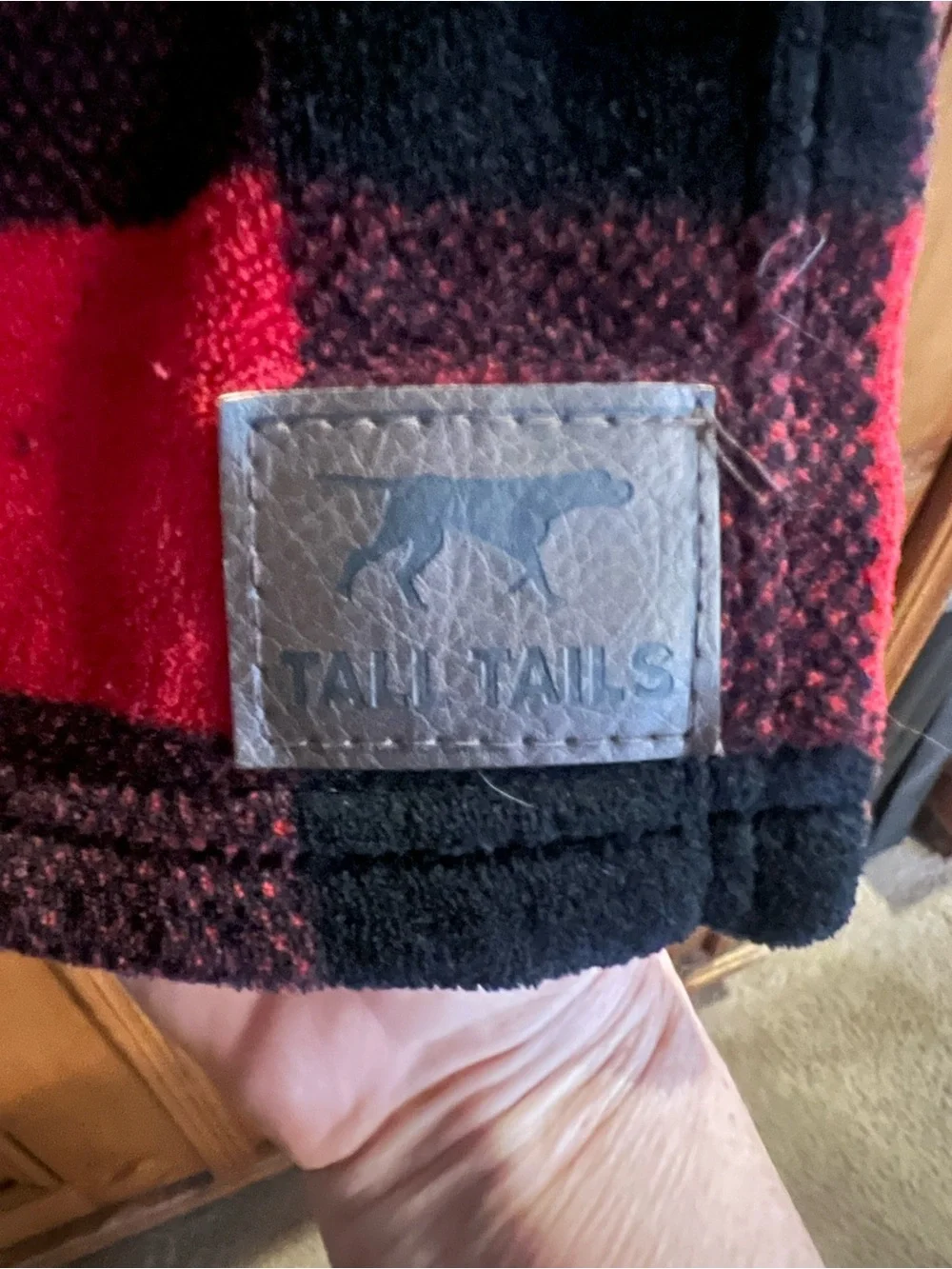 Tall Tails Red & Black Buffalo Plaid Fleece Pet Blanket
